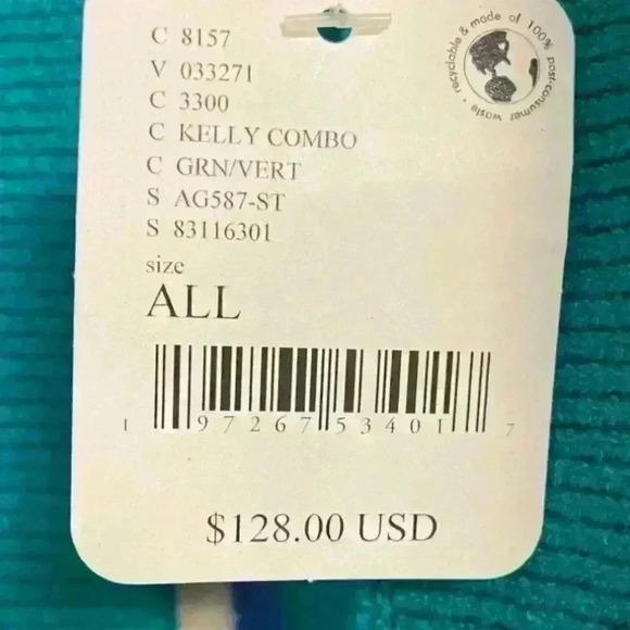 Free people all I need Kelly combo striped sweater poncho hooded. One size NWT - Picture 8 of 8